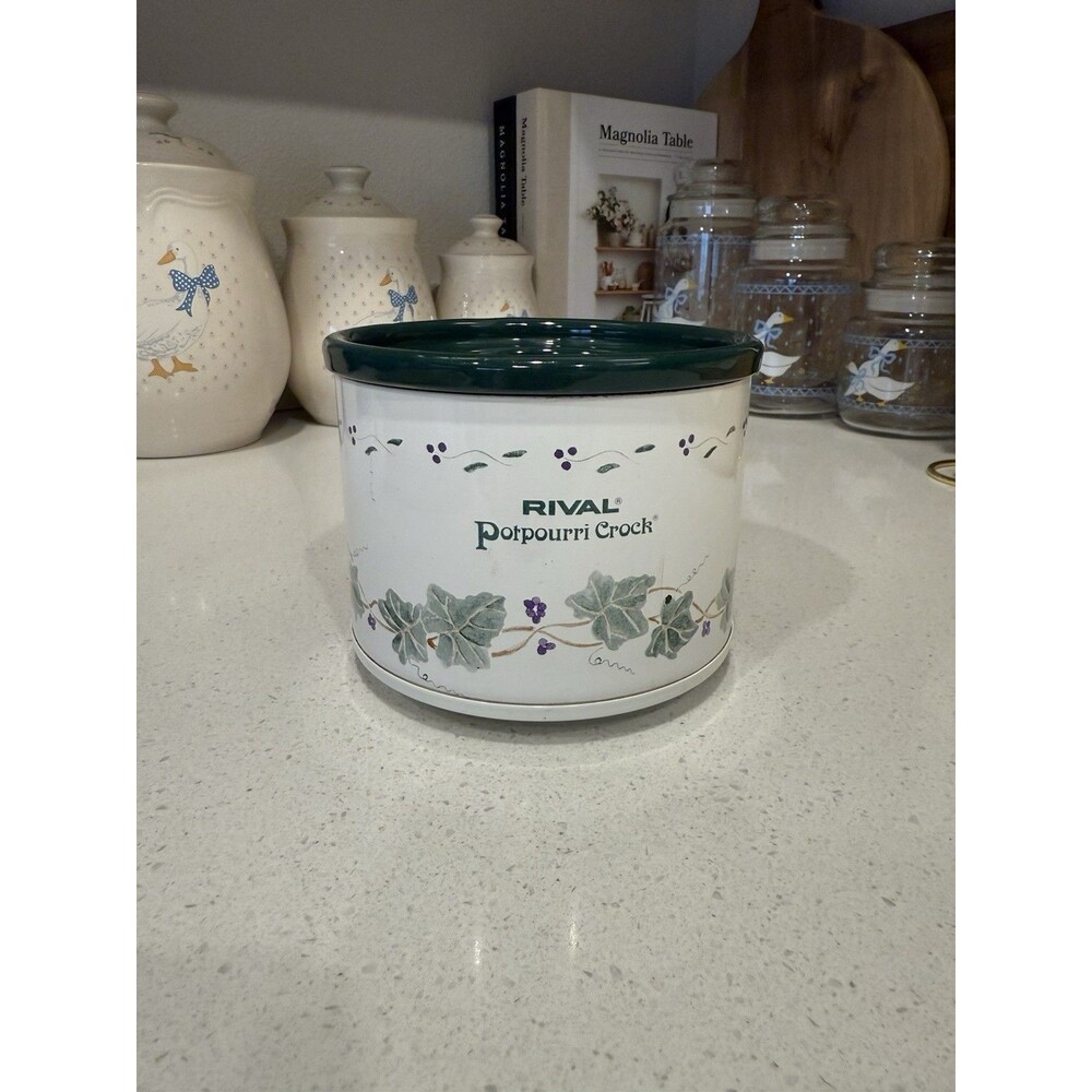 Vintage 1988 Rival Potpourri Electric Crock Simmer Pot Model 3206